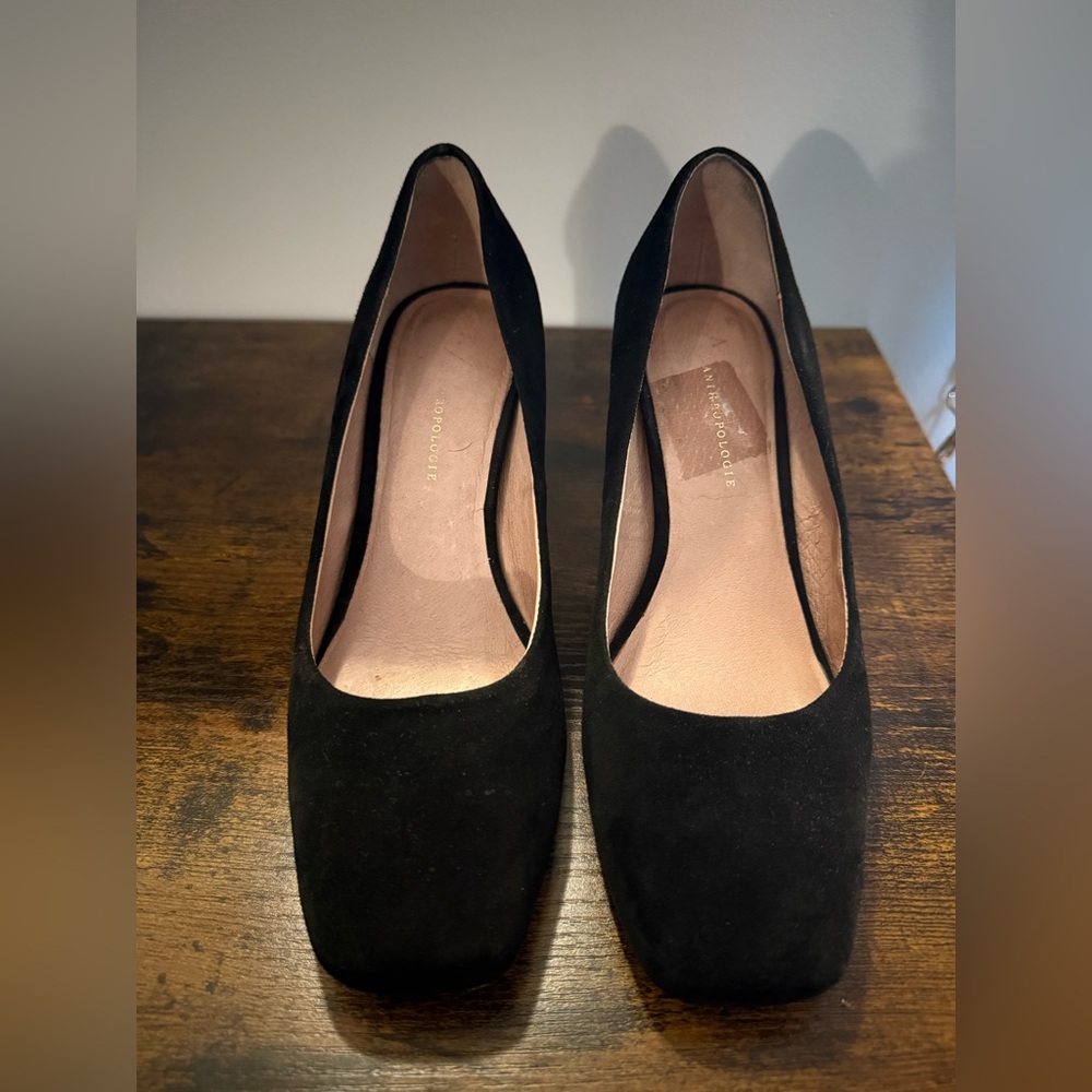 Anthropologie Elegant Black Heels